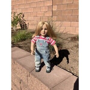 VTG 1996 My Twinn 23” Customized Doll Blue Eyes Brown Hair Original Outfit
